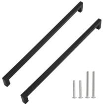 Alças de gabinete de aço inoxidável preto fosco Redunest 352 mm Alças de gabinete de aço inoxidável preto fosco Redunest 352 mm