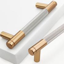 Alças de gabinete Gutuwellea, pacote com 12, 96 mm, bronze/níquel e alumínio