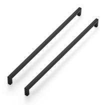 Alças de gabinete JOY DECOR em aço inoxidável preto 458 mm, pacote com 4