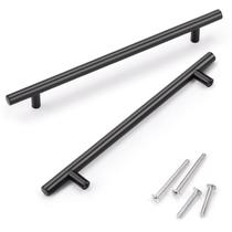 Alças de gabinete KNOBWELL em aço inoxidável preto fosco, pacote com 20 Alças de gabinete KNOBWELL em aço inoxidável preto fosco, pacote com 20