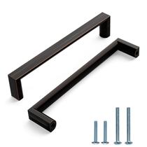 Alças de gabinete KNOKLOCK em bronze polido a óleo de 128 mm, pacote com 10 Alças de gabinete KNOKLOCK em bronze polido a óleo de 128 mm, pacote com 10