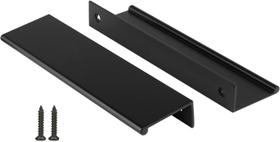 Alças de gabinete Peaha, pacote com 30, liga de alumínio preta de 128 mm