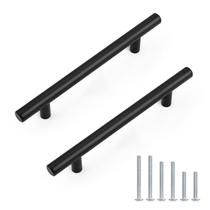 Alças de gabinete Probrico Black Inox Steel 192mm Alças de gabinete Probrico Black Inox Steel 192mm