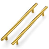 Alças de Gabinete Ravinte Gold - Pacote com 20 Peças em Latão Escovado (224mm)