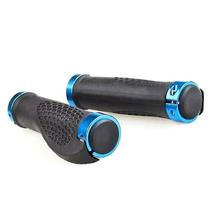 Alças de guiador de bicicleta decoração azul durável alça de guiador de bicicleta trava dupla no aperto de bicicleta de montanha bmx mtb