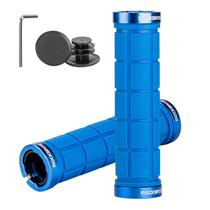 Alças de guidão de bicicleta ROCKBROS Double Lock 22 mm azuis
