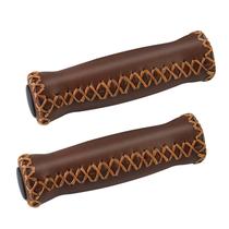 Alças de guidão de bicicleta SOLODRIVE em couro de vinil 12,5 cm 22 mm