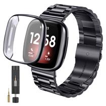 Alças de liberação rápida de metal para Fitbit Versa 3/Sense Alças de liberação rápida de metal para Fitbit Versa 3/Sense