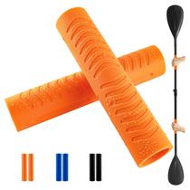 Alças de remo de caiaque CHERAINTI Soft Silicone, pacote com 2 unidades, laranja