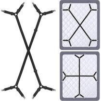 Alças de suporte de lençóis Siaomo ajustáveis em cruz preta