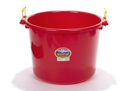 Alças duráveis Bucket Little Giant Muck Tub de 66,2 L vermelhas