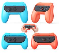 Alças ergonômicas de tamanho duplo FYOUNG para Nintendo Switch Joy-Con