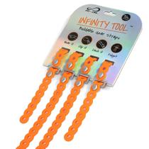 Alças modulares MODL Infinity Tool 2.0 (pacote com 4) multiferramenta flexível, alça de engrenagem, dispositivo vestível para aventura ao ar livre, sobrevivência, acampamento, viagens, EDC (laranja neon)