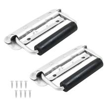 Alças para caixa LifCratms 12 cm em aço inoxidável com pegada emborrachada Alças para caixa LifCratms 12 cm em aço inoxidável com pegada emborrachada