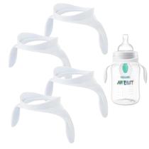 Alças para mamadeira Solala compatíveis com Avent, kit com 4 unidades Alças para mamadeira Solala compatíveis com Avent, kit com 4 unidades