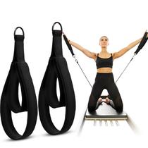 Alças Pilates Double Loop, 2 peças para Reformer Fitness Black