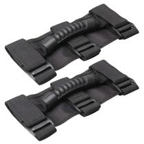 Alças pretas para barra de rolo, 2 pacotes, alça lateral ilimitada para jeep wrangler yj tj lj jk jl Alças pretas para barra de rolo, 2 pacotes, alça lateral ilimitada para jeep wrangler yj tj lj jk jl