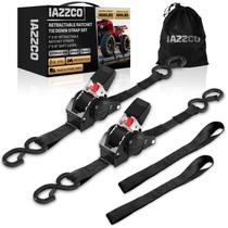 Alças retráteis Ratchet Tire Down IAZZCO, pacote com 2 polegadas x 3 m