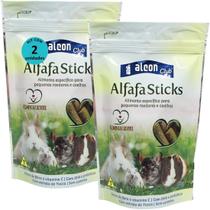 Alcon club alfafa sticks 70g kit com 2 para roedores