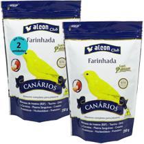 Alcon club farinhada canário 250g super premium kit com 2 ração para pássaros