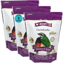 Alcon club farinhada silvestres 250g super premium kit com 3 para azulão, bicudo, coleiro, caboclinho, curió, pássaro-preto, sabiá, trinca-ferro Alcon club farinhada silvestres 250g super premium kit com 3 para azulão, bicudo, coleiro, caboclinho, curió, pássaro-preto, sabiá, trinca-ferro