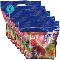 Alcon Club Roedores e Coelhos 1,5Kg Super Premium Kit Com 5