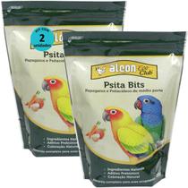 Alcon eco club psita bits 450g kit com 2 ração para aves