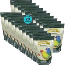 Alcon eco club psita bits 450g kit com 20 ração para aves