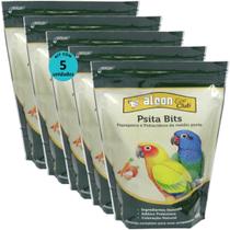 Alcon eco club psita bits 450g kit com 5 ração para aves