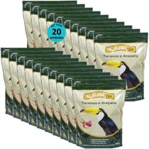 Alcon eco club tucanos e araçaris 450g kit com 20 ração para aves Alcon eco club tucanos e araçaris 450g kit com 20 ração para aves