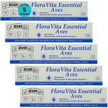 Alcon flora vita essential para aves passáros 6g kit com 5 Alcon flora vita essential para aves passáros 6g kit com 5