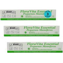Alcon flora vita essential para pequenos mamíferos 6g kit com 3