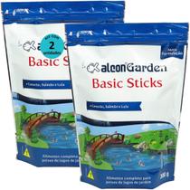 Alcon garden basic sticks 300g ração para peixes kit com 2