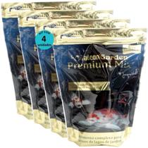 Alcon garden premium mix 300g ração para peixes kit com 4