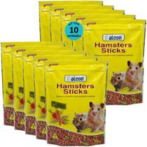 Alcon hamster sticks 200g kit com 10 para hamster gerbil e topolino