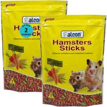 Alcon hamster sticks 200g kit com 2 para hamster gerbil e topolino Alcon hamster sticks 200g kit com 2 para hamster gerbil e topolino