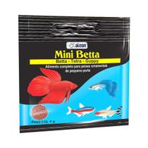 Alcon Mini Betta Ração Peixes Ornamentais Pequenos 4g Alcon Mini Betta Ração Peixes Ornamentais Pequenos 4g