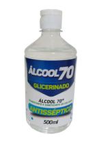 Álcool 70 Glicerinado Antisséptico 500ML Com Dosador TNT