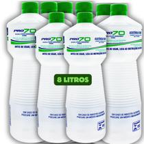 Alcool 70% Líquido 8 Litros Etílico Hidratado Bactericida - pRO70