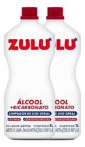 Alcool +bicarbonato 1l Limpador Secagem Rapida Zulu Kit 2un Alcool +bicarbonato 1l Limpador Secagem Rapida Zulu Kit 2un