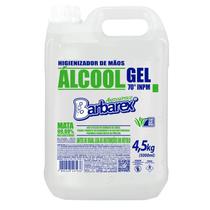 Alcool em Gel Higienizador de Mãos Aloe Vera 70 INPM 4,5Kg - Barbarex