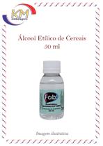 Álcool etílico de Cereais 50 ml - Fab - aromas, essências, solução para diluir (6200)