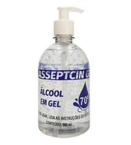 Álcool Gel 70% com Válvula Pump 500ml - Asseptcin