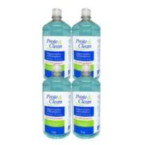 Álcool Gel 70% Higienizador Antisséptico Prote & Clean 1kg - Kit 4 unidades