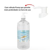 Álcool Gel Anti Séptico 70% ASFER Hidratante C/ Pump 1 Litro