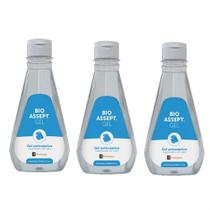Álcool Gel Antisséptico Bio Assept Gel 350ml (Kit com 3 Frascos) - Profilática