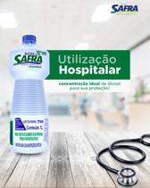 Alcool safra 1 litro hospitalar caixa c/ 4 litros