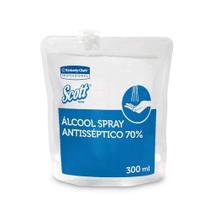 Álcool Spray Antisséptico Scott Bactericida Refil c/ 300ml