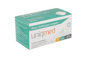 Álcool Swabs Para Assepsia C/100 - Uniqmed - Vida e Saúde