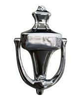 Aldrava Classica Estilo Ingles Batedor CROMADA